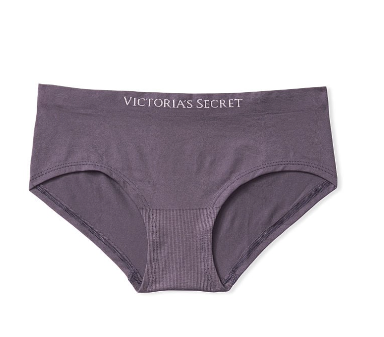 VICTORIA'S SECRET　シームレス ヒップハング ショーツ　プリント　グレー