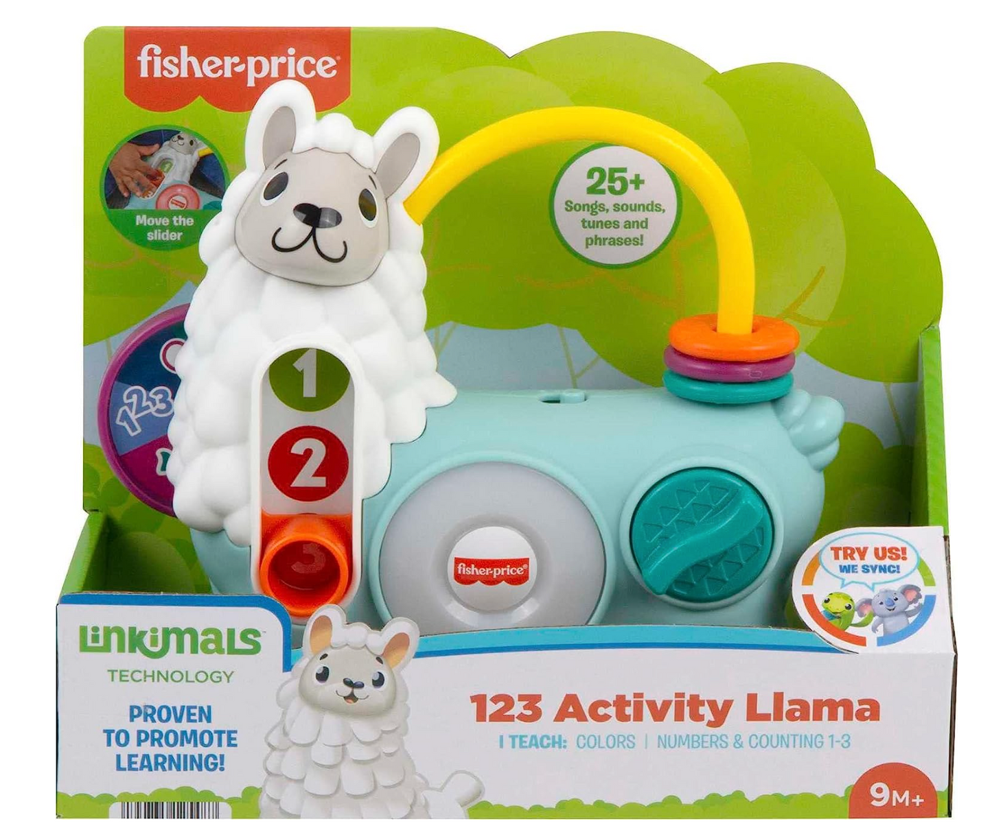 Fisher-Price Linkimals Learning Toy 123 Activity Llama With Interactive Music & Lights For Baby & Toddler Ages 9+ Months