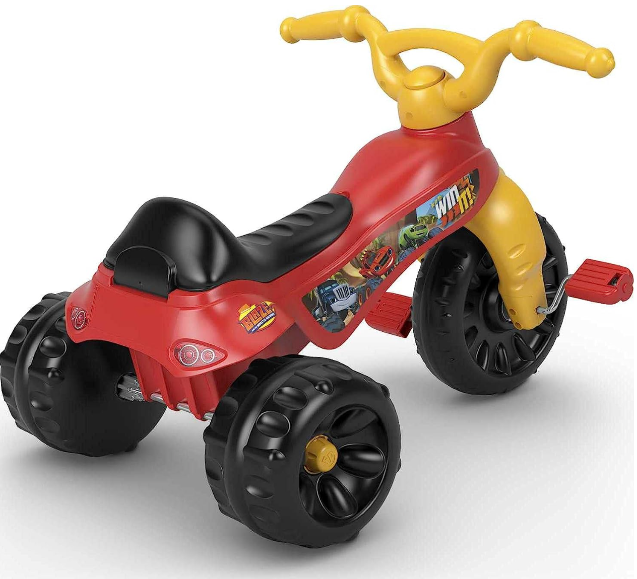 Fisher-Price Toddler Tricycle Blaze and the Monster Machines Tough Trike Bike with Handlebar Grips and Storage for Preschool Kids