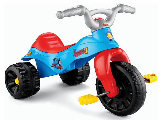 Fisher-Price Thomas & Friends Toddler Tricycle Tough Trike Bike with Handlebar Grips and Storage for Preschool Kids