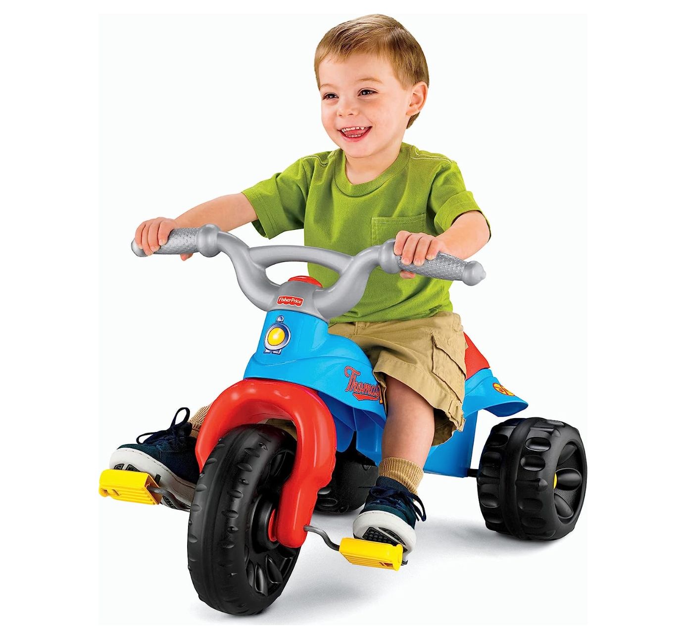 Fisher-Price Thomas & Friends Toddler Tricycle Tough Trike Bike with Handlebar Grips and Storage for Preschool Kids