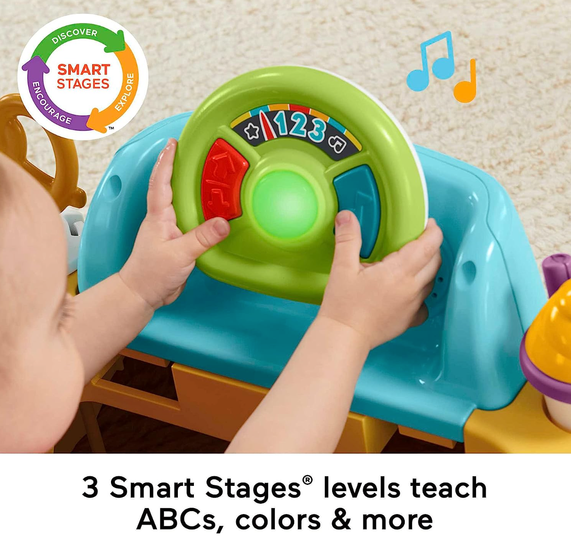 Fisher-Price Baby To Toddler Learning Toy 2-In-1 Servin’ Up Fun Jumperoo Activity Center With Music Lights And Shape Sorting Puzzle Play