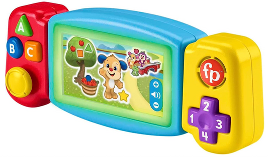 Fisher-Price Laugh & Learn Baby & Toddler Toy Twist & Learn Gamer Pretend Video Game With Lights & Music For Ages 9+ Months