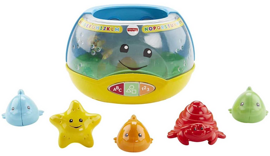 Fisher-Price Laugh & Learn Baby & Toddler Toy Magical Lights Fishbowl With Smart Stages Learning Content For Ages 6+ Months