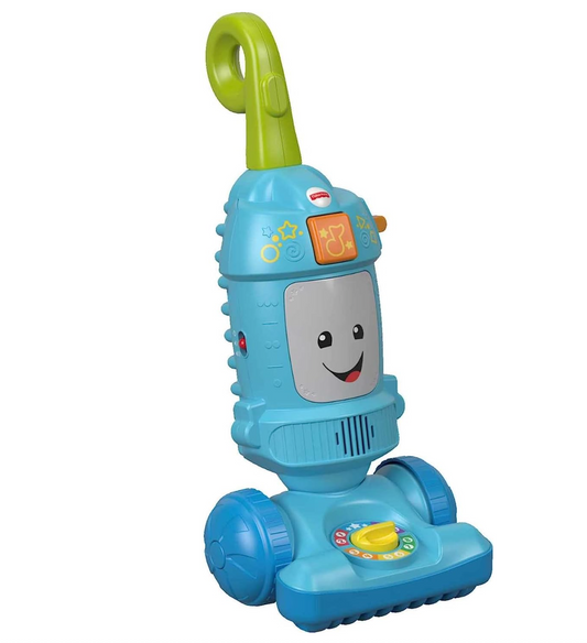 Fisher-Price Laugh & Learn Toddler Toy Light-Up Learning Vacuum Musical Push Along For Pretend Play Ages 1+ Years
