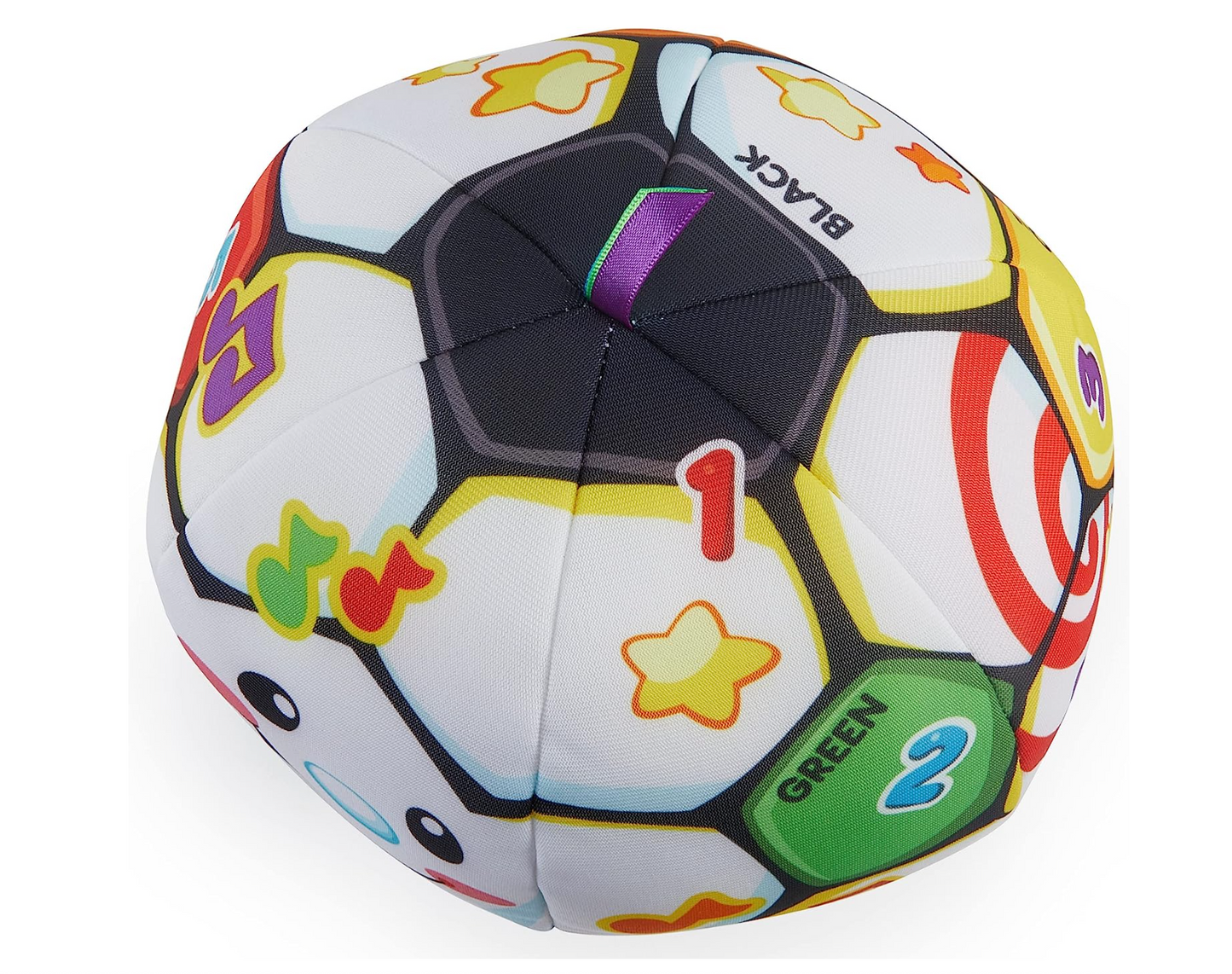 Fisher-Price Laugh & Learn Baby to Toddler Toy Singin’ Soccer Ball Plush with Music & Educational Phrases for Ages 6+ Months