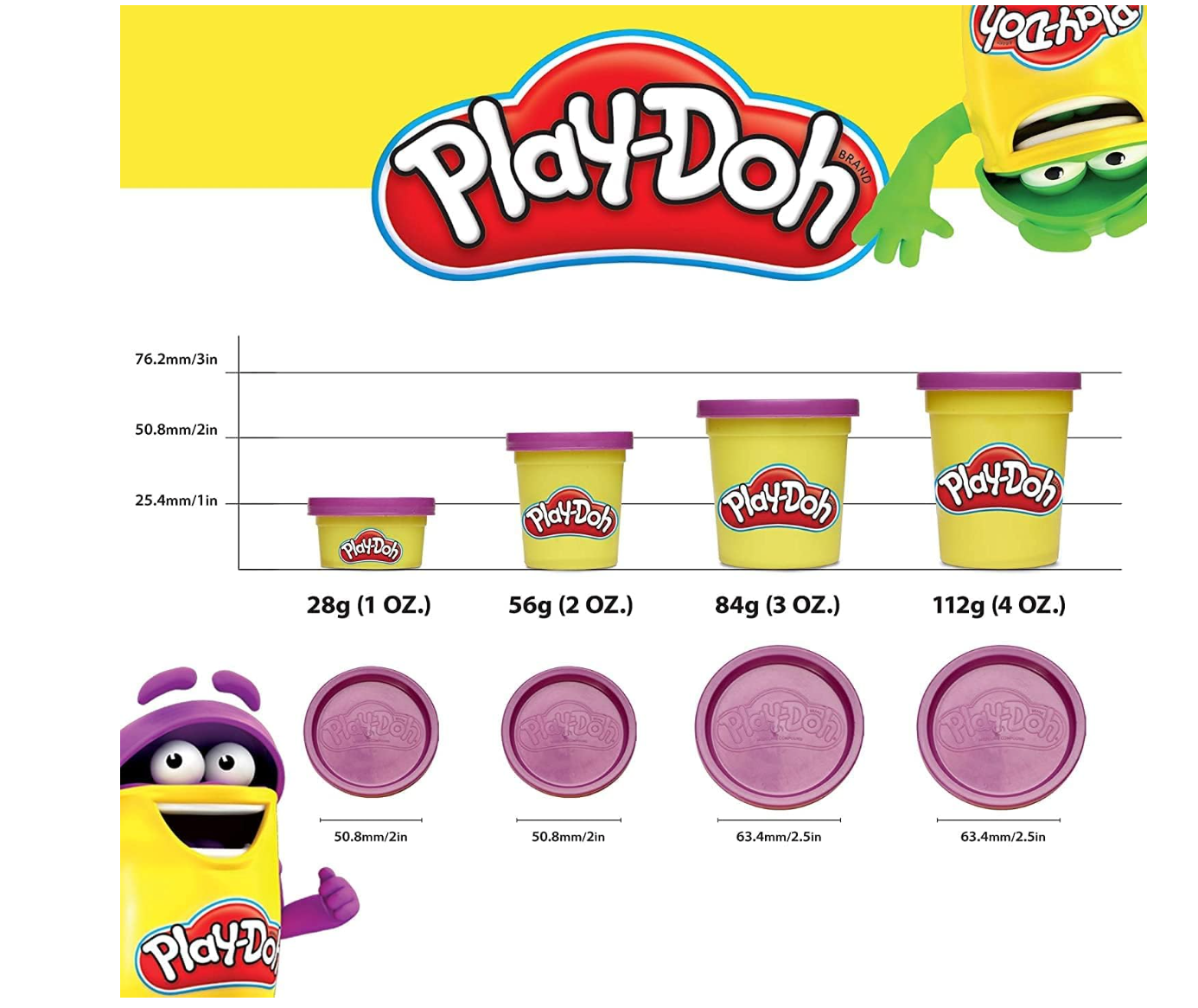 Play-Doh Modeling Compound 10-Pack Case of Colors, Non-Toxic, Assorted, 2 oz. Cans, Ages 2 and Up, Multicolor