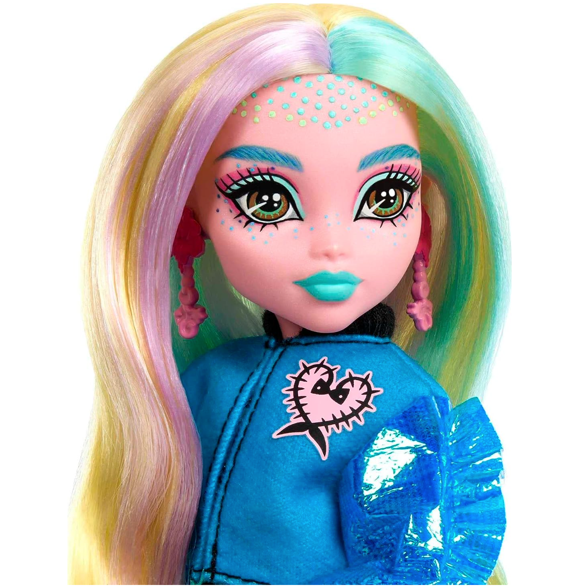 Monster High Doll and Fashion Set, Lagoona Blue with Dress-Up Locker and 19+ Surprises, Skulltimate Secrets