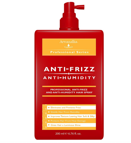 Arvazallia Antifrizz and Antihumidity Hair Spray - Professional Frizz Control, Anti-humidity, Heat Protectant, and Shine Serum