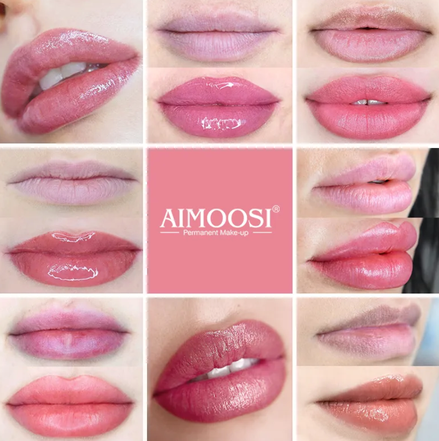 Amoosi-アートワークのインク,半永久的なマイクロブレード,顔料,唇,タトゥー用品,3ml