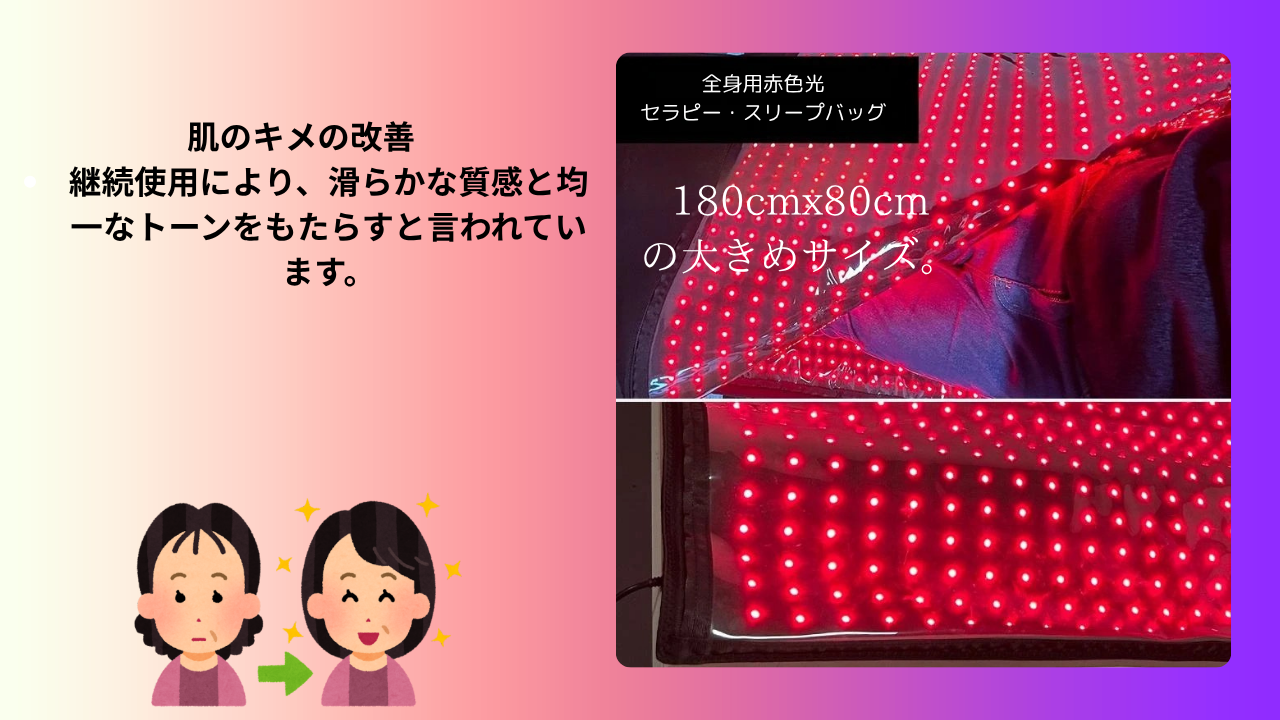 TIKTOK海外ユーザーの間で大バズり中のRED LIGHT LED LIGHT マットレス 寝具　寝袋