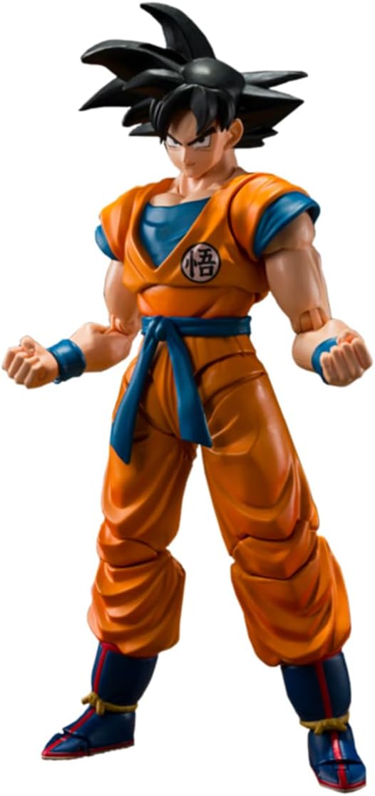 BANDAI SPIRITS S.H.Figuarts Dragon Ball Super Super Hero Son Goku SUPER HERO (Resale Version) Painted PVC & ABS posable figure, approximately 140mm