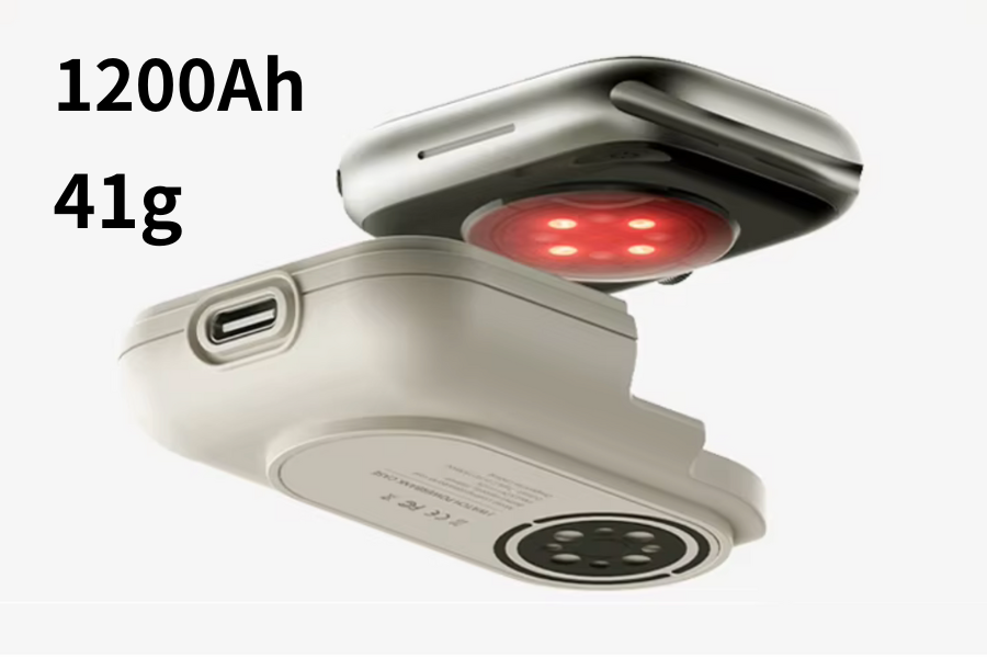 【1200mAh】運動中も24時間チャージ！Apple Watch専用・装着型パワーバンク。もう外出先で電池切れを心配しない。