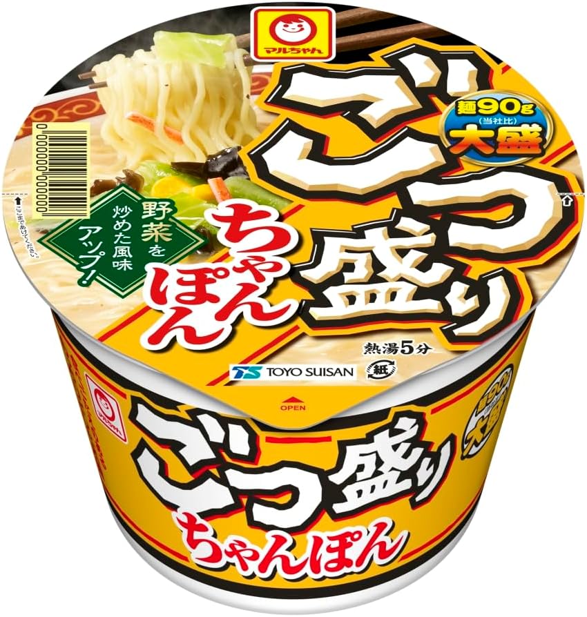 Maruchan Gotsumori Champon (113g x 12 pieces / Cup noodles) Instant ramen Instant ramen (Stir-fried vegetable flavor / Large serving) Cup ramen Box purchase Toyo Suisan