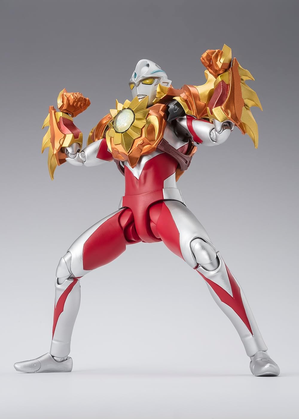 BANDAI SPIRITS S.H.Figuarts Ultraman Ark Solis Armor Painted PVC & ABS posable figure, approx. 150mm