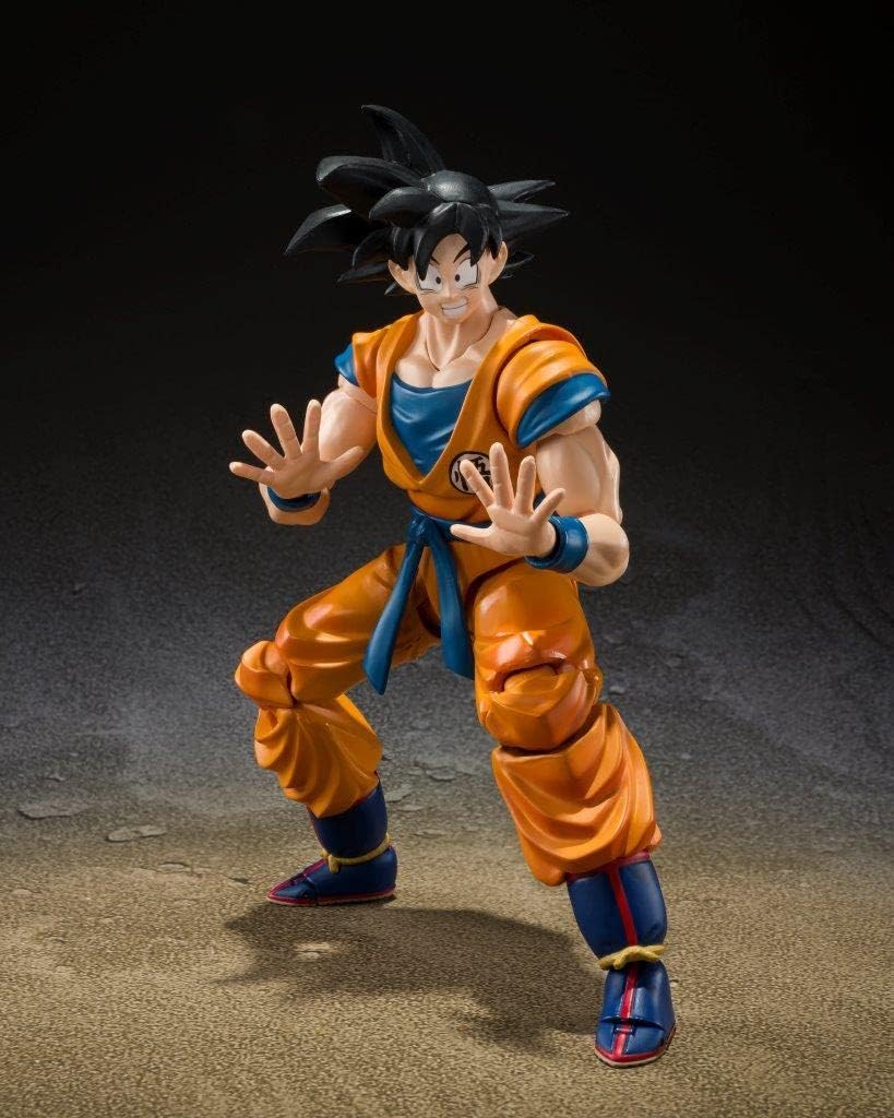 BANDAI SPIRITS S.H.Figuarts Dragon Ball Super Super Hero Son Goku SUPER HERO (Resale Version) Painted PVC & ABS posable figure, approximately 140mm