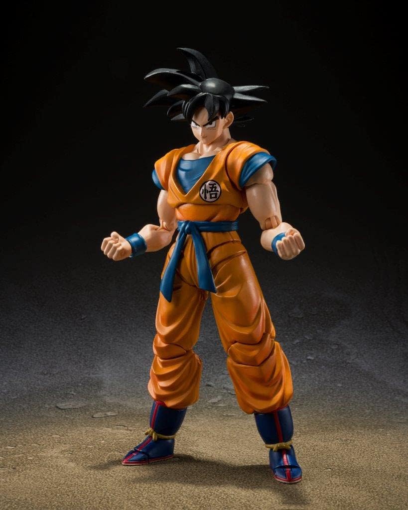 BANDAI SPIRITS S.H.Figuarts Dragon Ball Super Super Hero Son Goku SUPER HERO (Resale Version) Painted PVC & ABS posable figure, approximately 140mm