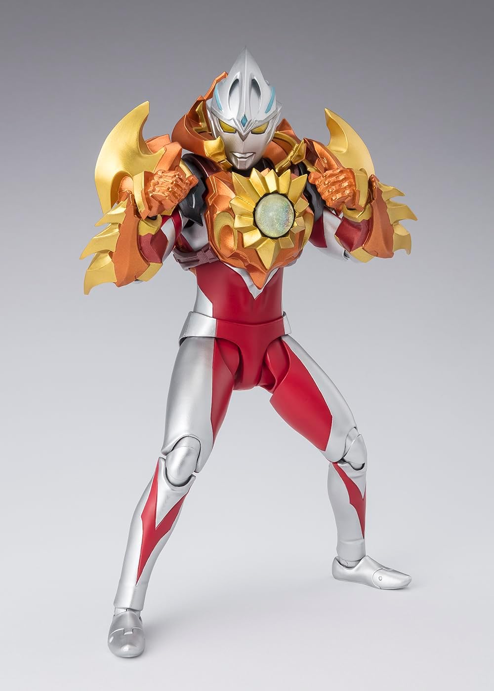 BANDAI SPIRITS S.H.Figuarts Ultraman Ark Solis Armor Painted PVC & ABS posable figure, approx. 150mm