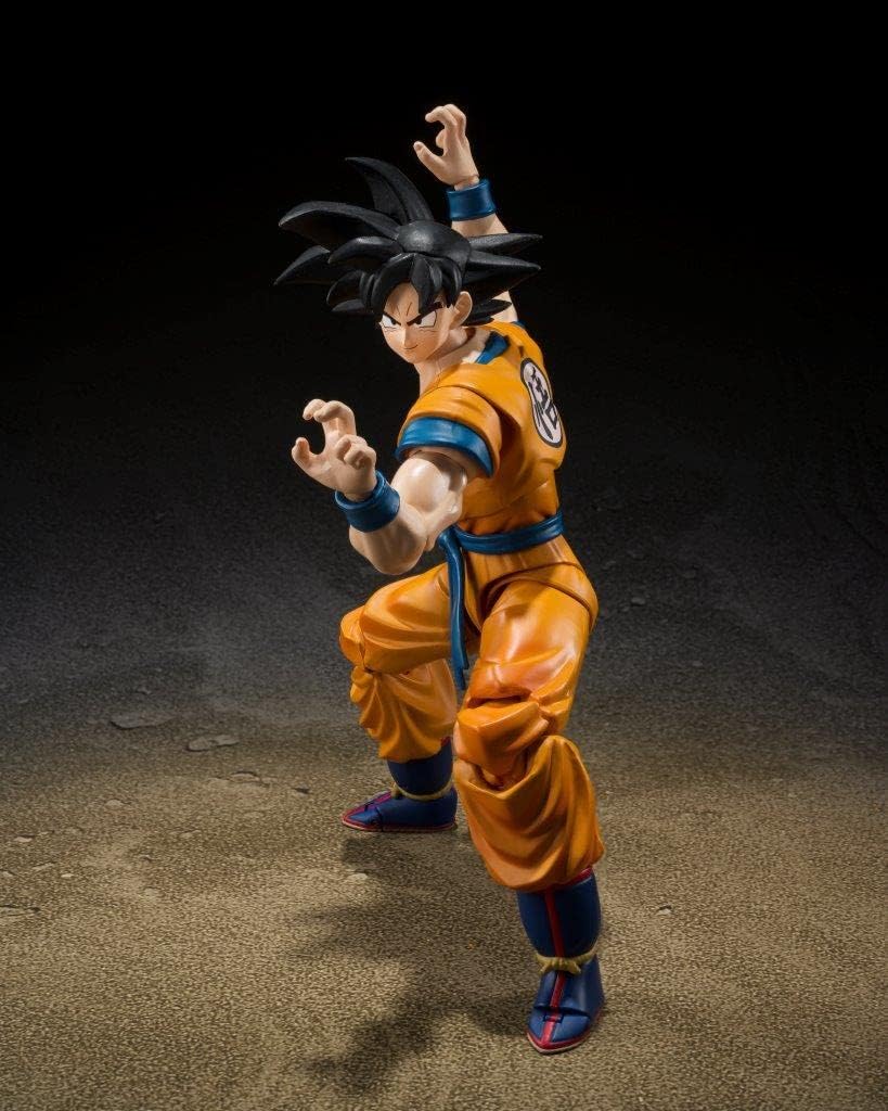 BANDAI SPIRITS S.H.Figuarts Dragon Ball Super Super Hero Son Goku SUPER HERO (Resale Version) Painted PVC & ABS posable figure, approximately 140mm