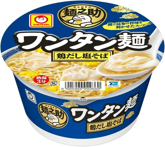 Maruchan Mennosuke Wanton Noodles Chicken Dashi Salt Soba Noodles 89g x 12