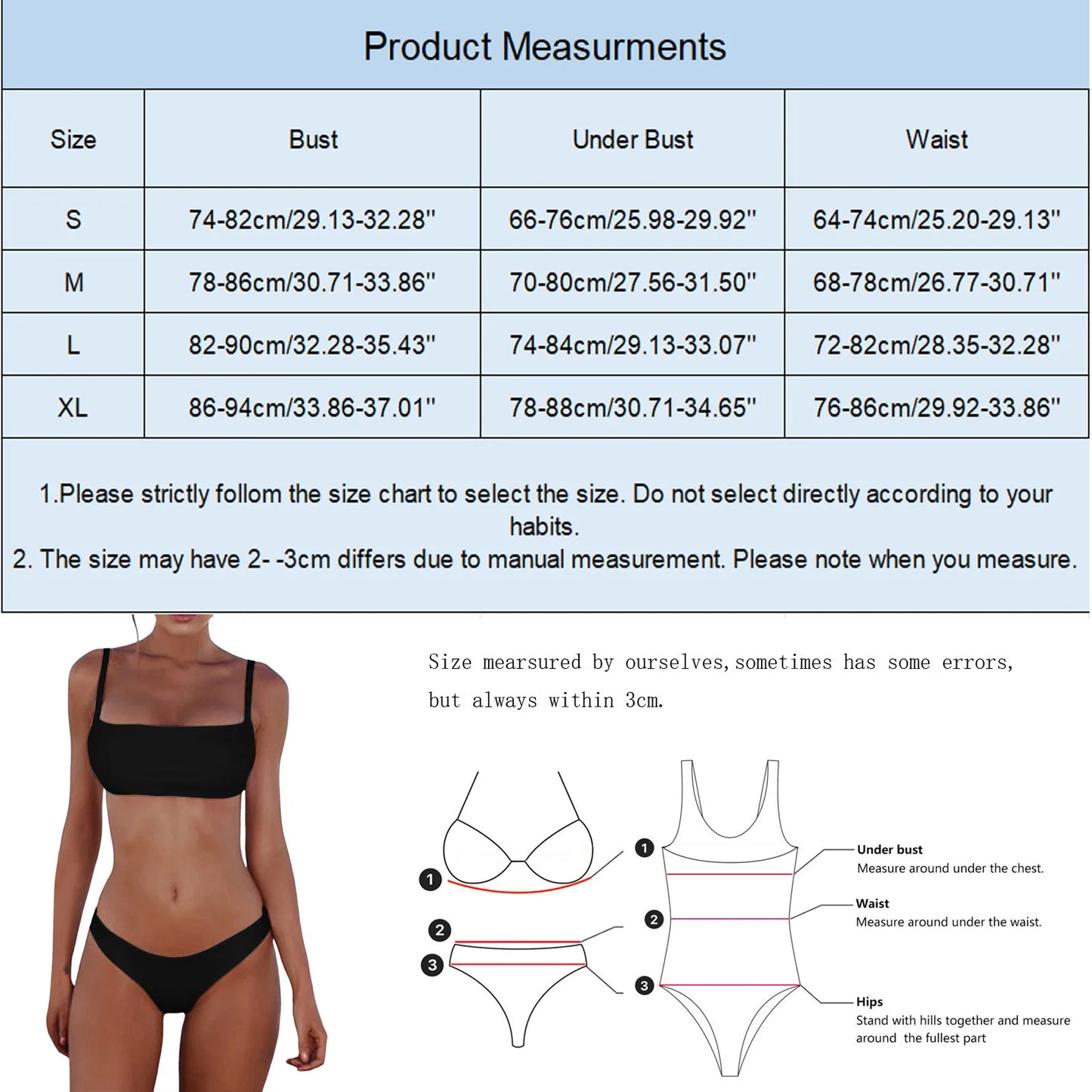 Swimsuits 2024 Woman Women Bandage Two Piece Bikini Swimsuit Sexy Bikini Set Push Up Brazilian Swimwear Beachwear Swimsuit