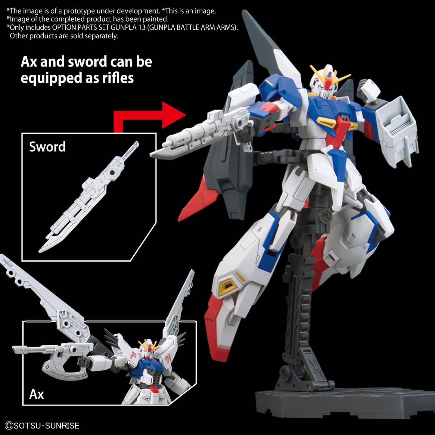 BANDAI SPIRITS Option Parts Set Gundam Model Kits 13 (Gundam Model Kits Battle Arm Arms)