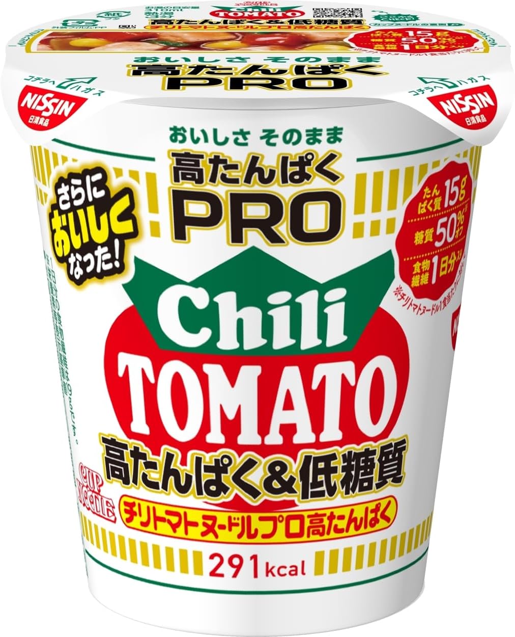 Cup Noodle PRO High Protein & Low Sugar Chili Tomato Noodle [With Dietary Fiber for One Day] Nissin Foods Cup Noodles 79g x 12