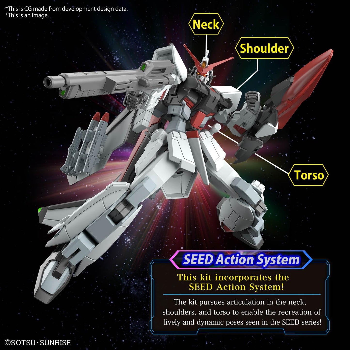 BANDAI SPIRITS HG Gundam Seed Freedom Murasame Kai 1/144 scale color coded plastic model