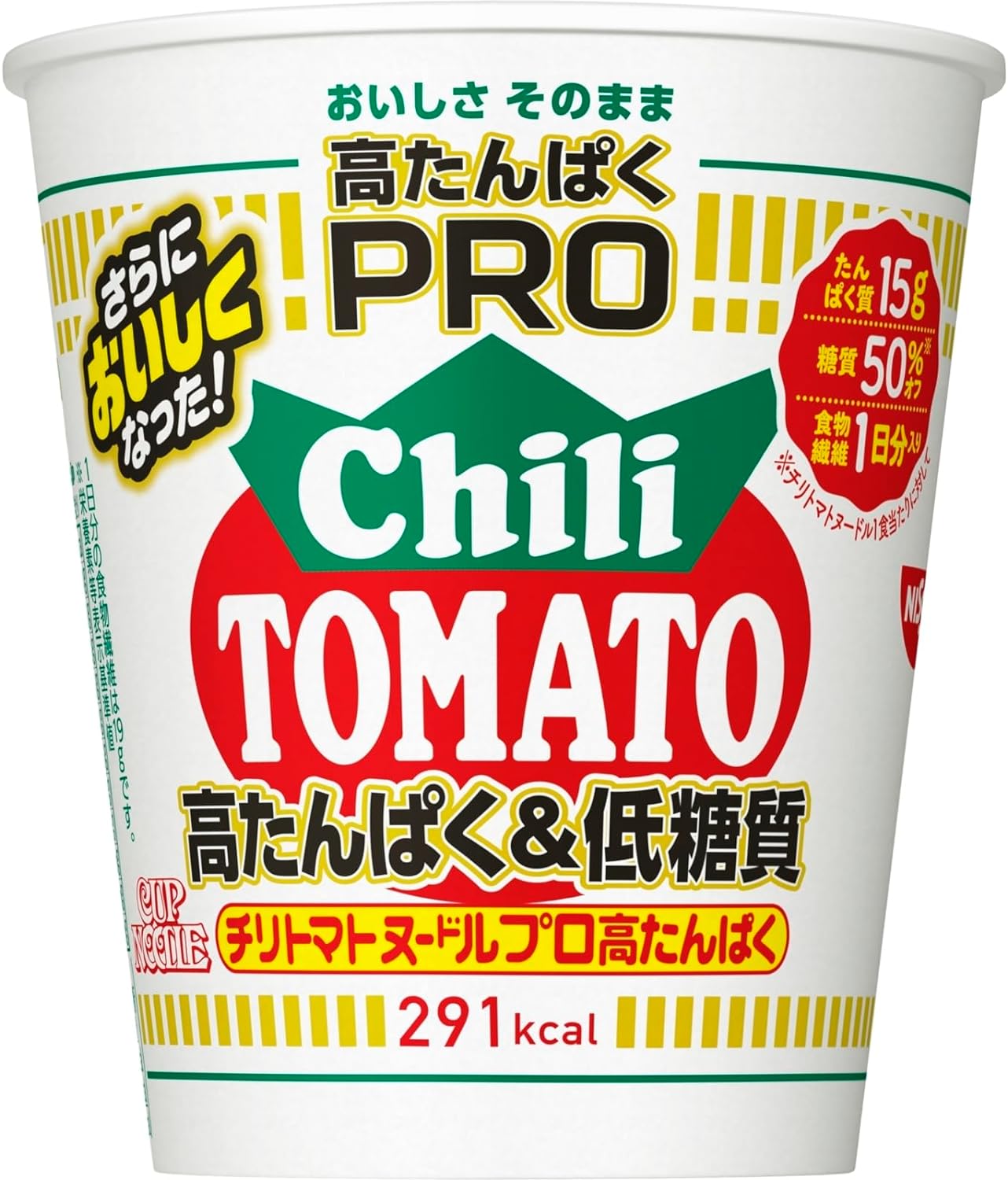 Cup Noodle PRO High Protein & Low Sugar Chili Tomato Noodle [With Dietary Fiber for One Day] Nissin Foods Cup Noodles 79g x 12