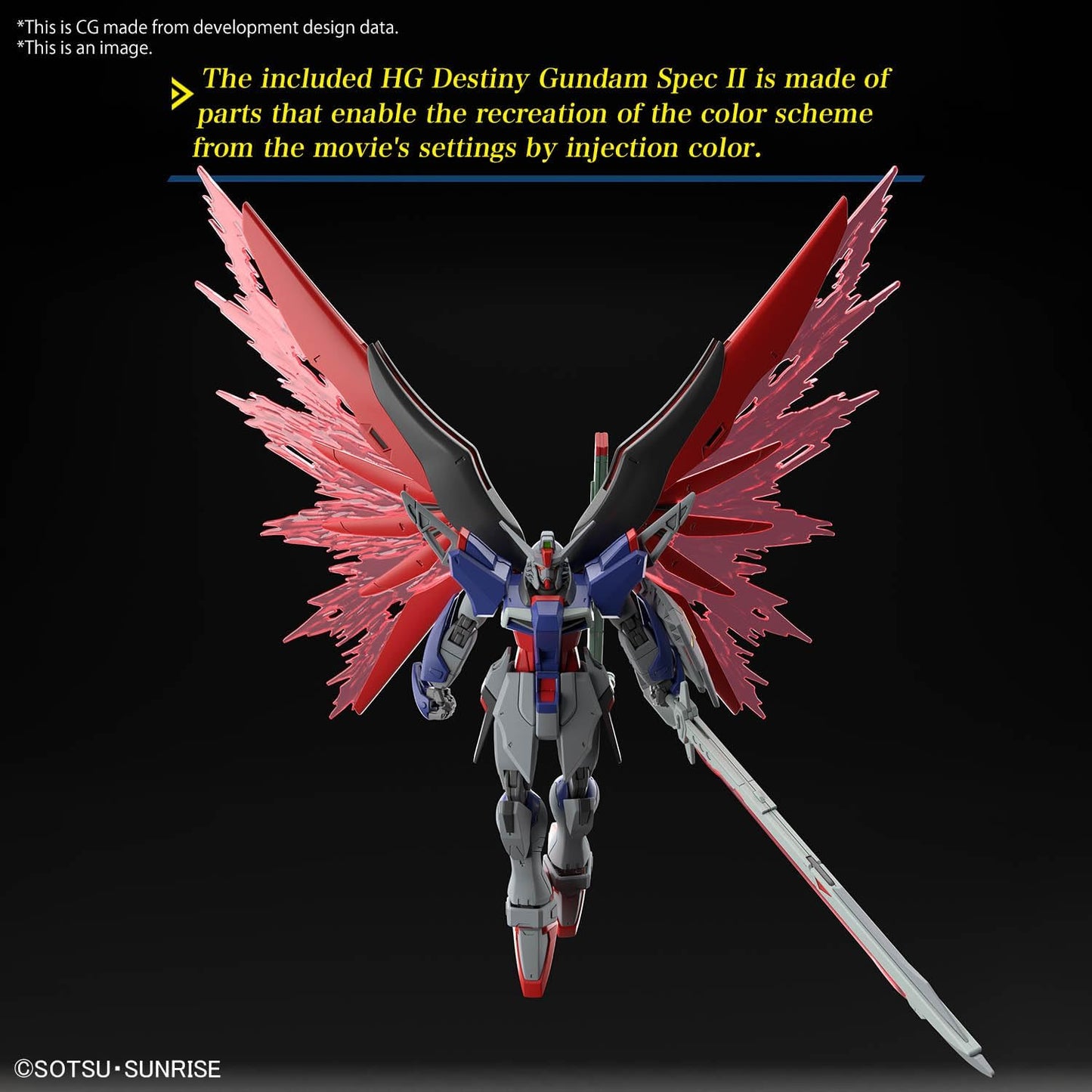 BANDAI SPIRITS HG Gundam Seed Freedom Destiny Gundam Spec II & Zeus Silhouette 1/144 scale pre-colored plastic model