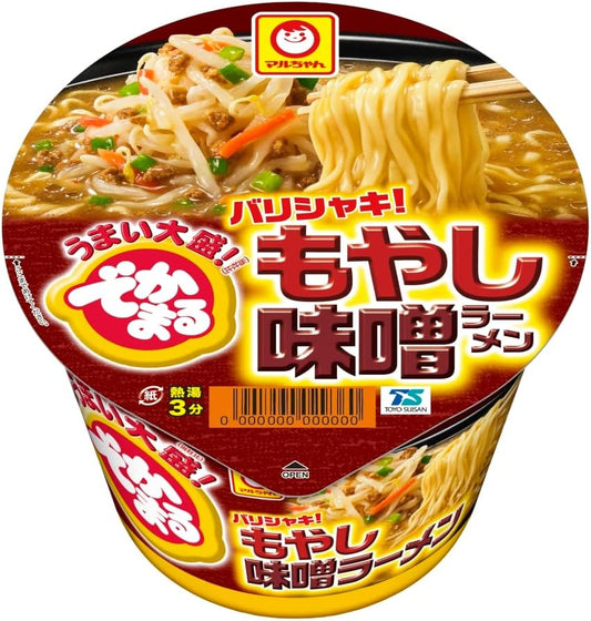 Maruchan Dekamaru Barishaki! Bean Sprouts Miso Ramen 161g x 12 pcs.