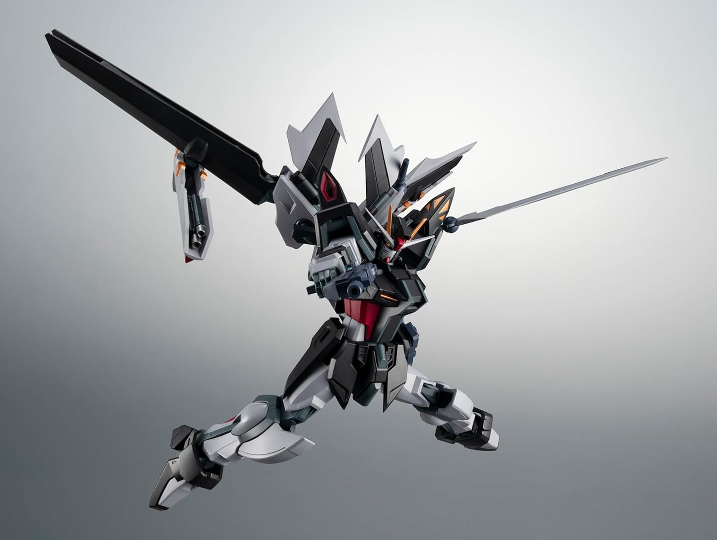 BANDAI SPIRITS ROBOT SPIRITS <SIDE MS> Gundam SEED C.E.73 -STARGAZER- GAT-X105E+AQM/E-X09S Strike Noir Gundam ver. A.N.I.M.E. approx. 125mm PVC&ABS Painted Pre-Painted Posable Figure