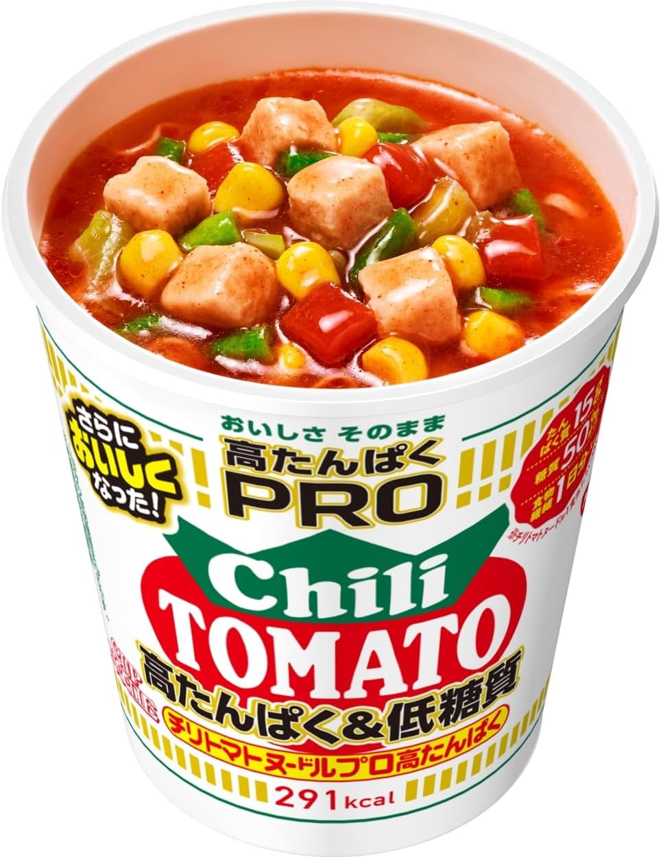 Cup Noodle PRO High Protein & Low Sugar Chili Tomato Noodle [With Dietary Fiber for One Day] Nissin Foods Cup Noodles 79g x 12