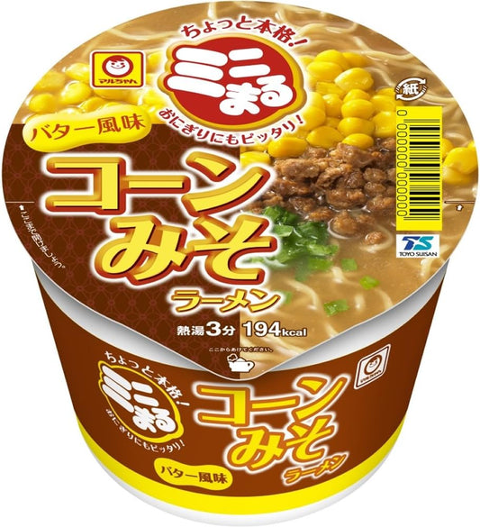 Maruchan Minimaru Corn Miso Ramen Butter Flavor 49g x 12 pieces (mini size)