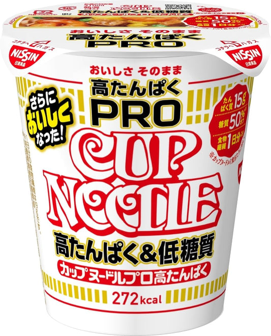 Cup Noodle PRO High Protein & Low Sugar [With Daily Value of Dietary Fiber] Nissin Foods Cup Noodles 74g x 12