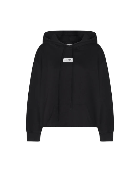 MM6 Maison Margiela Black Cotton Sweatshirt