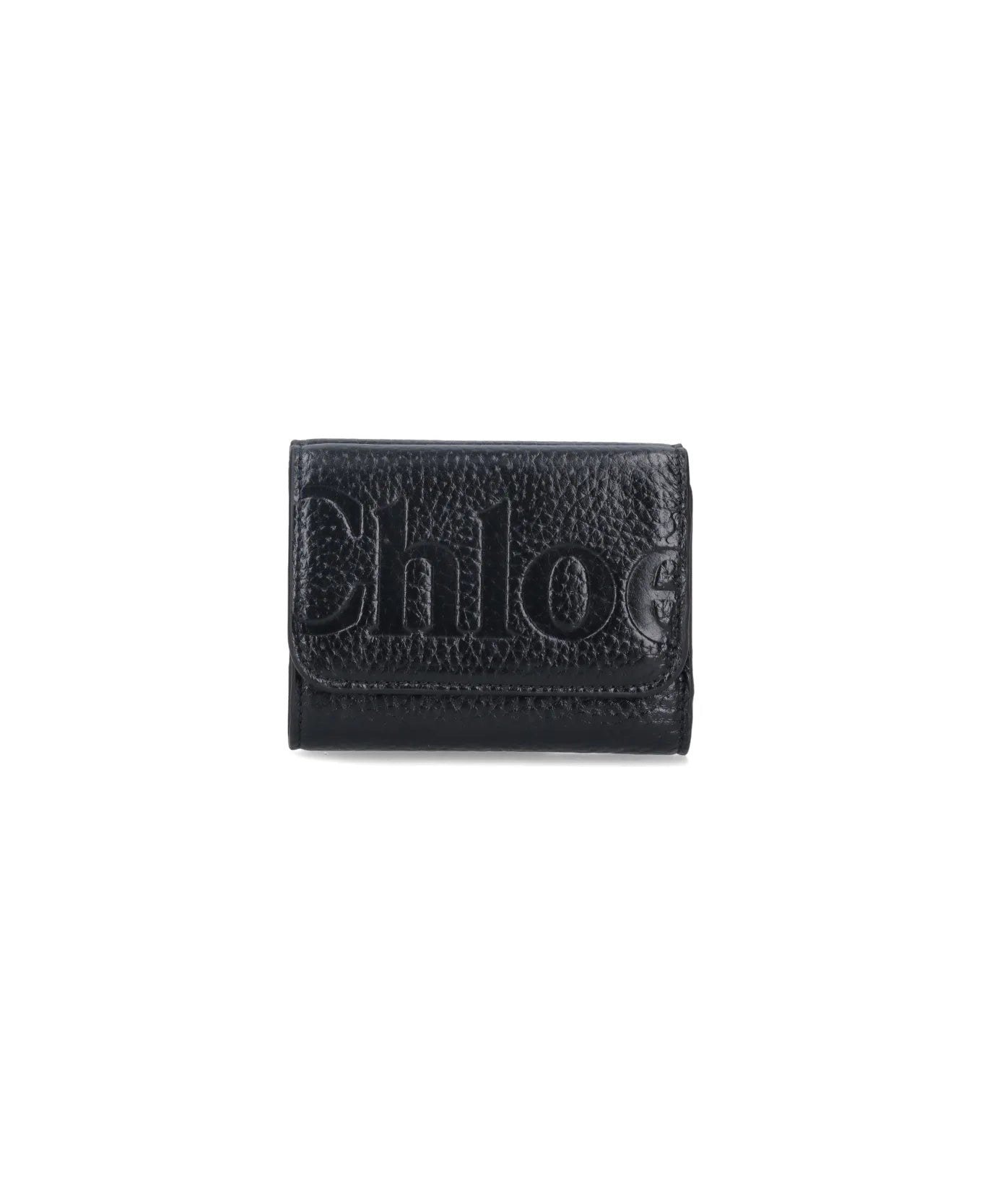 Chloe Tri-fold Logo Wallet