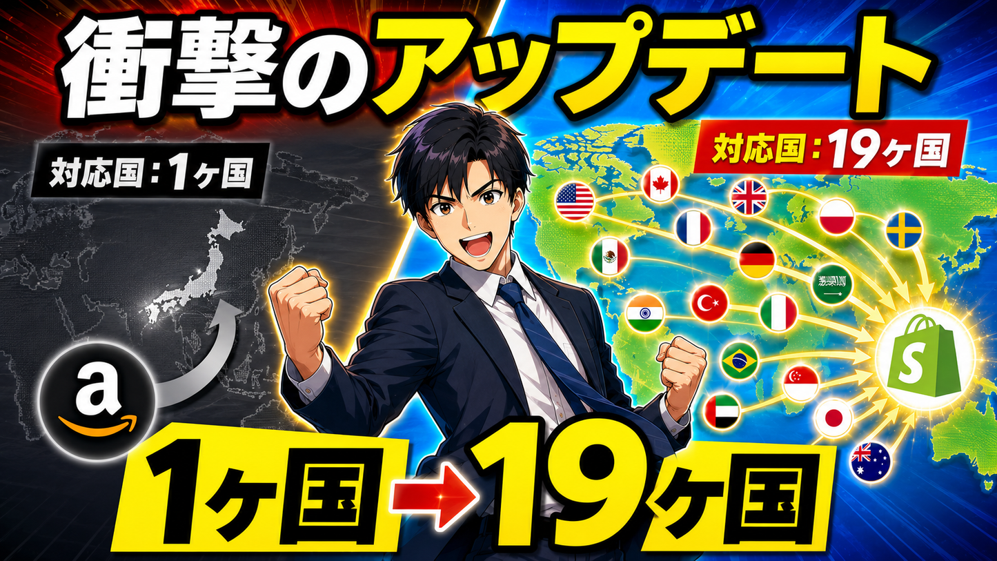 【19ヶ国対応】Amazon自動輸出ツール - Shopify商品自動登録