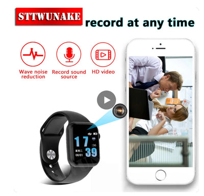 16-256GB Smart Watch 1080P Mini Camera Audio Video Recorder Intelligent High-definition Video Noise Reduce Recording Smart Watch