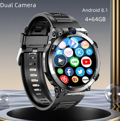 4G Net Smartwatch H10 GPS NFC Wifi Download APP Dual Camera Video Calls Men Women Supports Google Play SIM Card Smart Watch H10