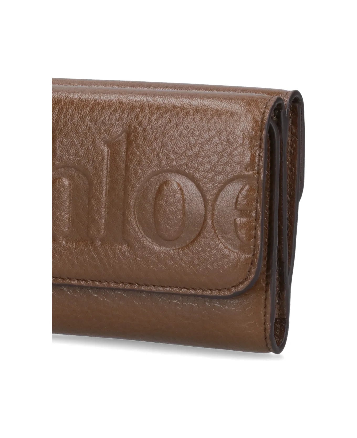 Chloe Tri-fold Logo Wallet
