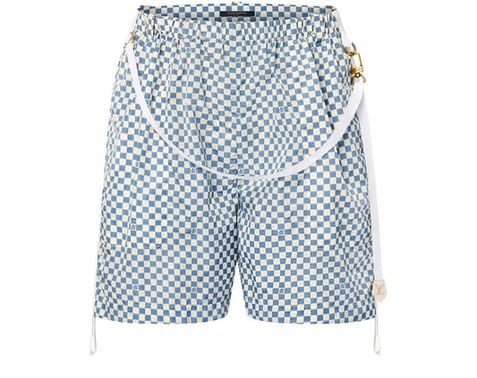 LOUIS VUITTON Micro Damier Clip Detail Shorts