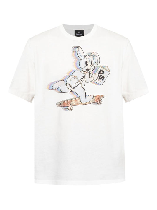 Paul PS By Paul Smith Skate Bunny Cotton Tシャツ - Image 1
