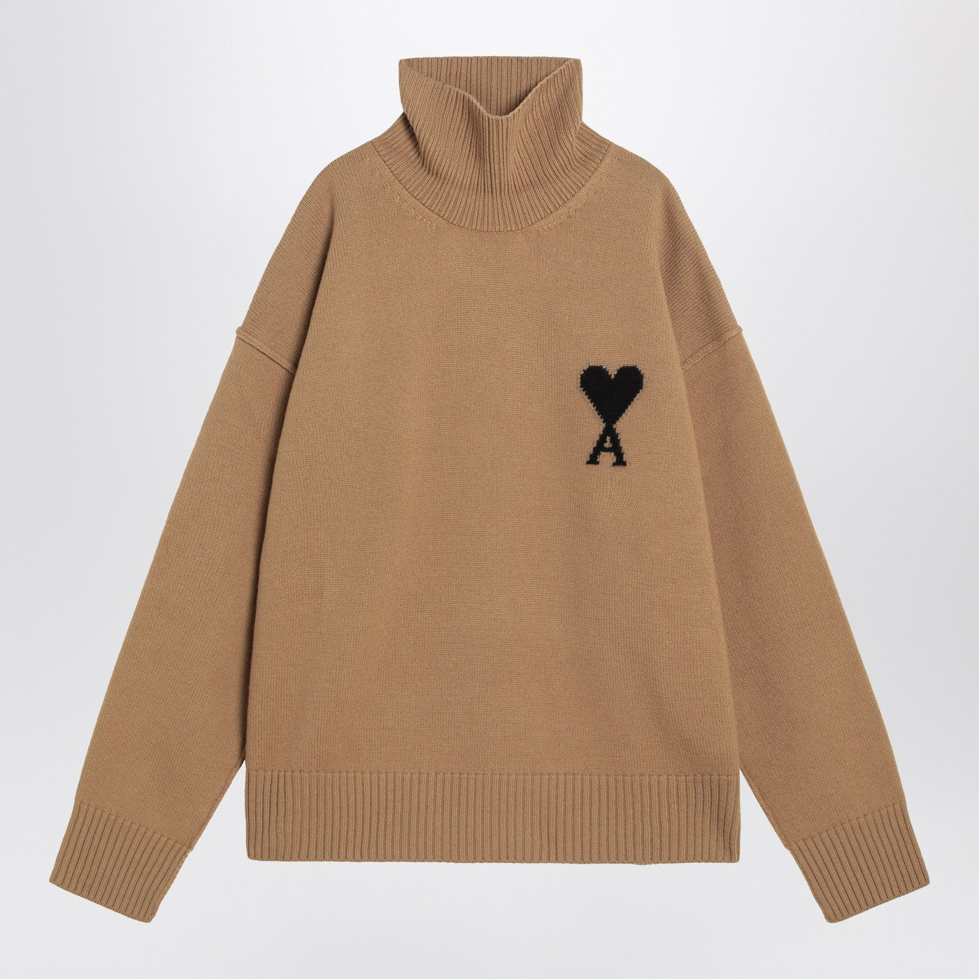 Ami Ami Paris Camel Ami De Coeur Turtleneckセーター - Image 1