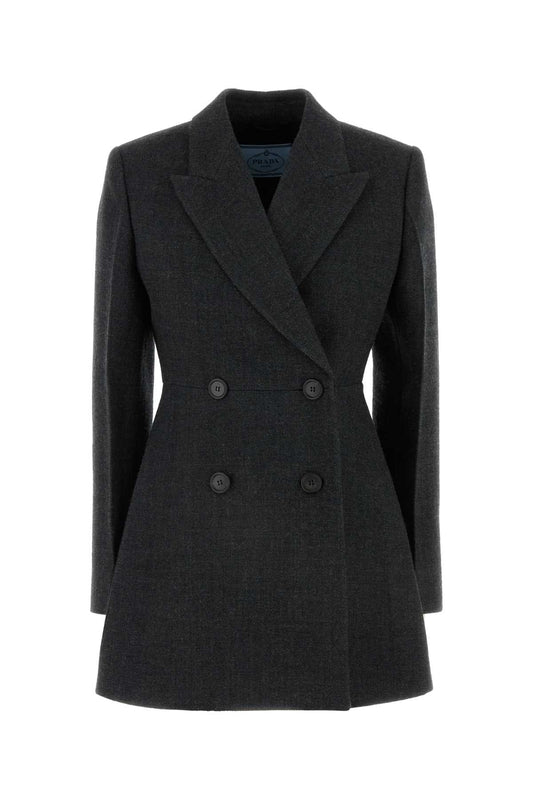 Prada プラダチャコールウールブレザー - Image 1
