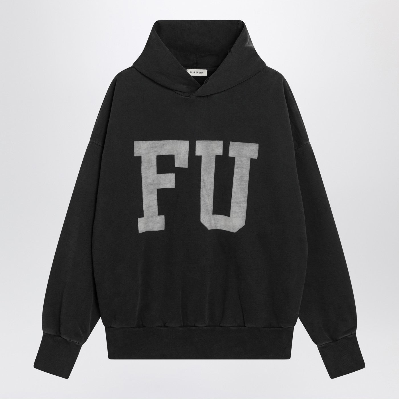 Fear Fear Of God ブラック ヴィンテージ エフェクト Fu パーカー - Image 1