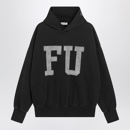 Fear Fear Of God ブラック ヴィンテージ エフェクト Fu パーカー - Image 1