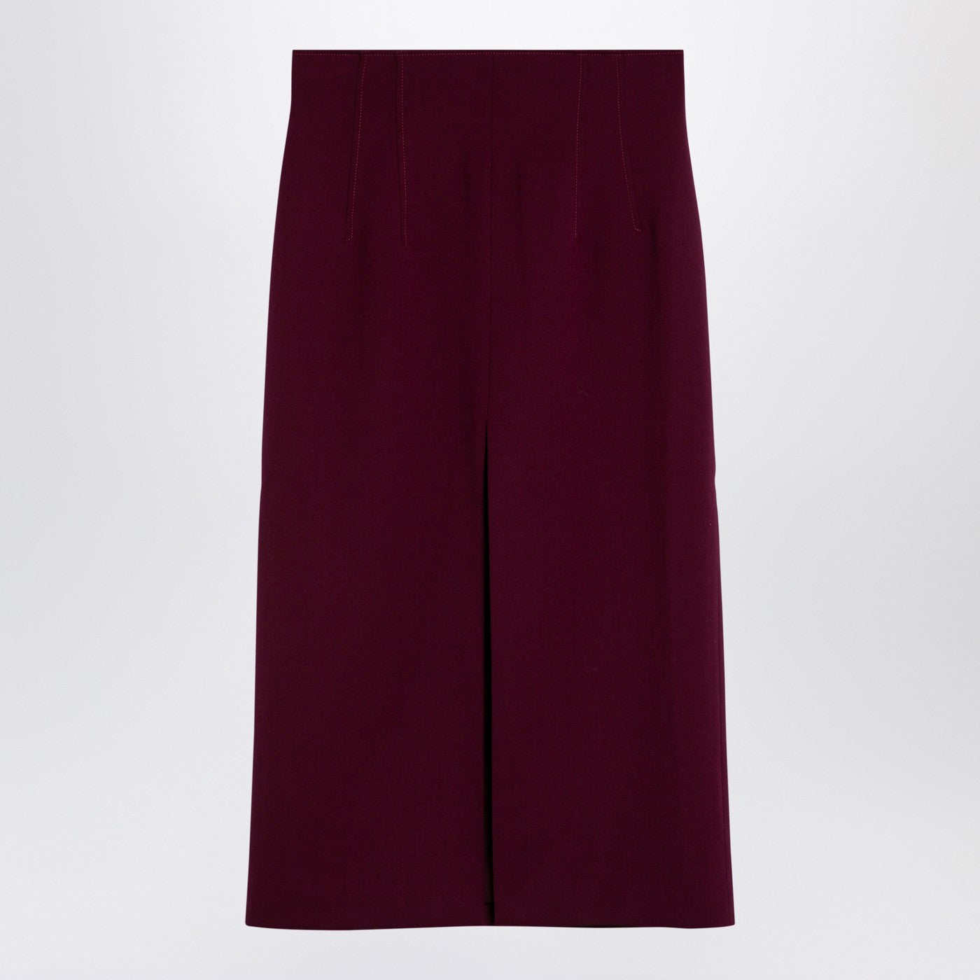 The アンダマンステファニーブルゴーニュウールブレンドミディスカート - Image 1