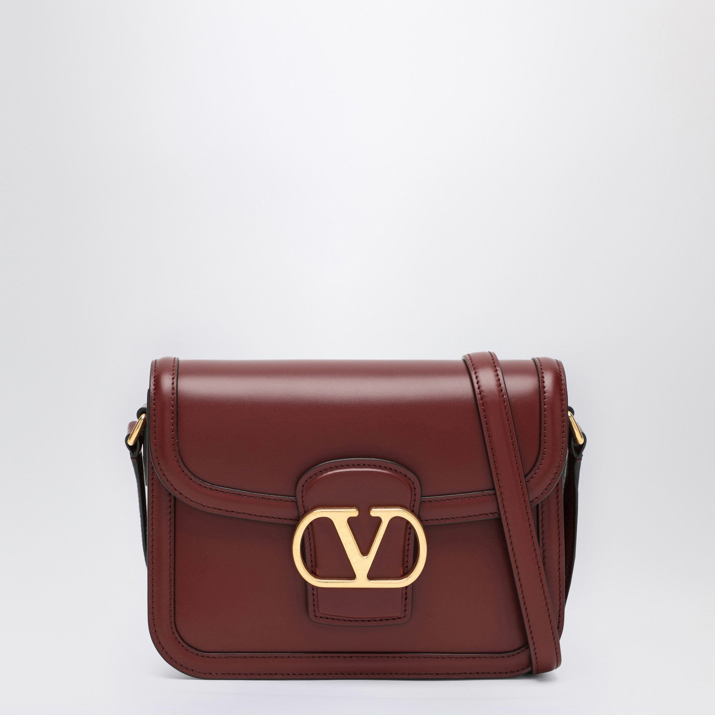 Valentino ボルドーのバレンティーノガラヴァニスモール9トーマンバッグ - Image 1