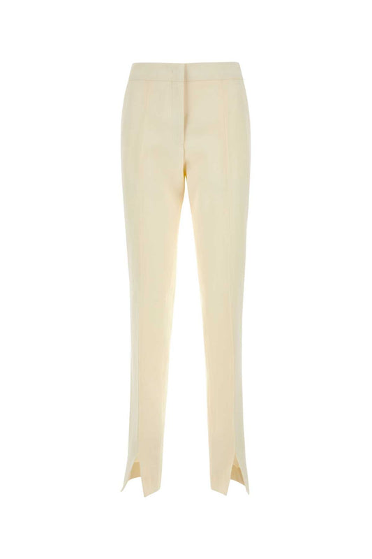 Jil Jil Sander Ivory Viscose Blend Pant - Image 1
